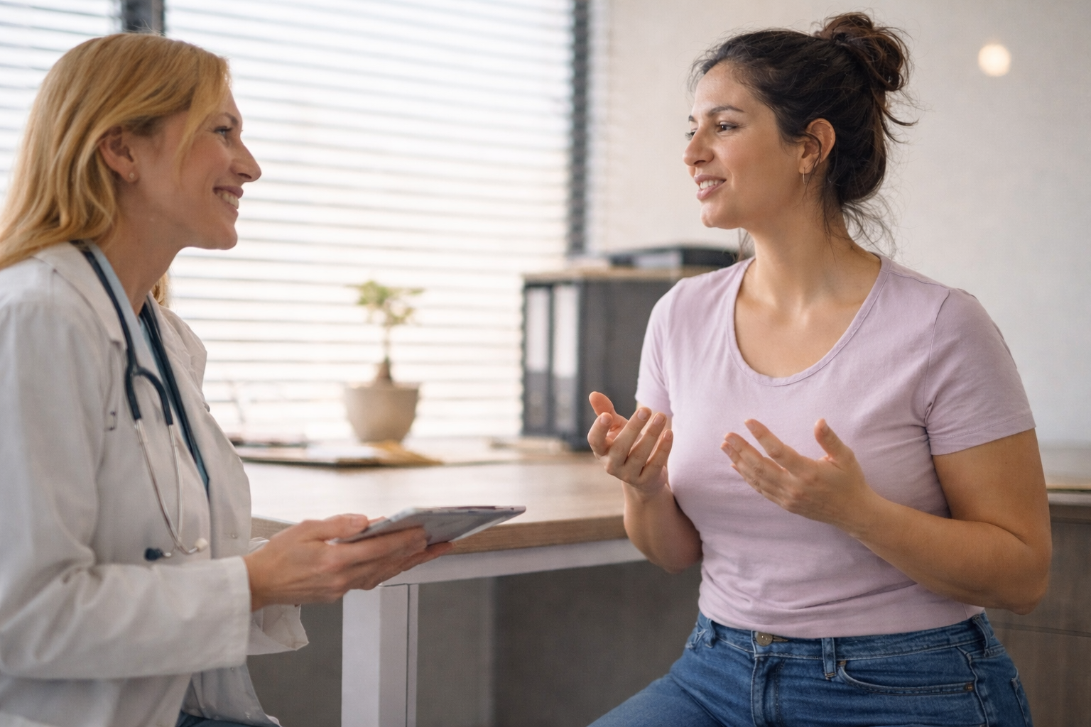 neaniu health — Arzt und Patient im Gespräch